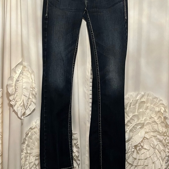 “Silver” Aiko Bootcut Jeans worn a few times.   3 sizes- W26/L33 W27/L33 W28/L33 - Picture 3 of 3